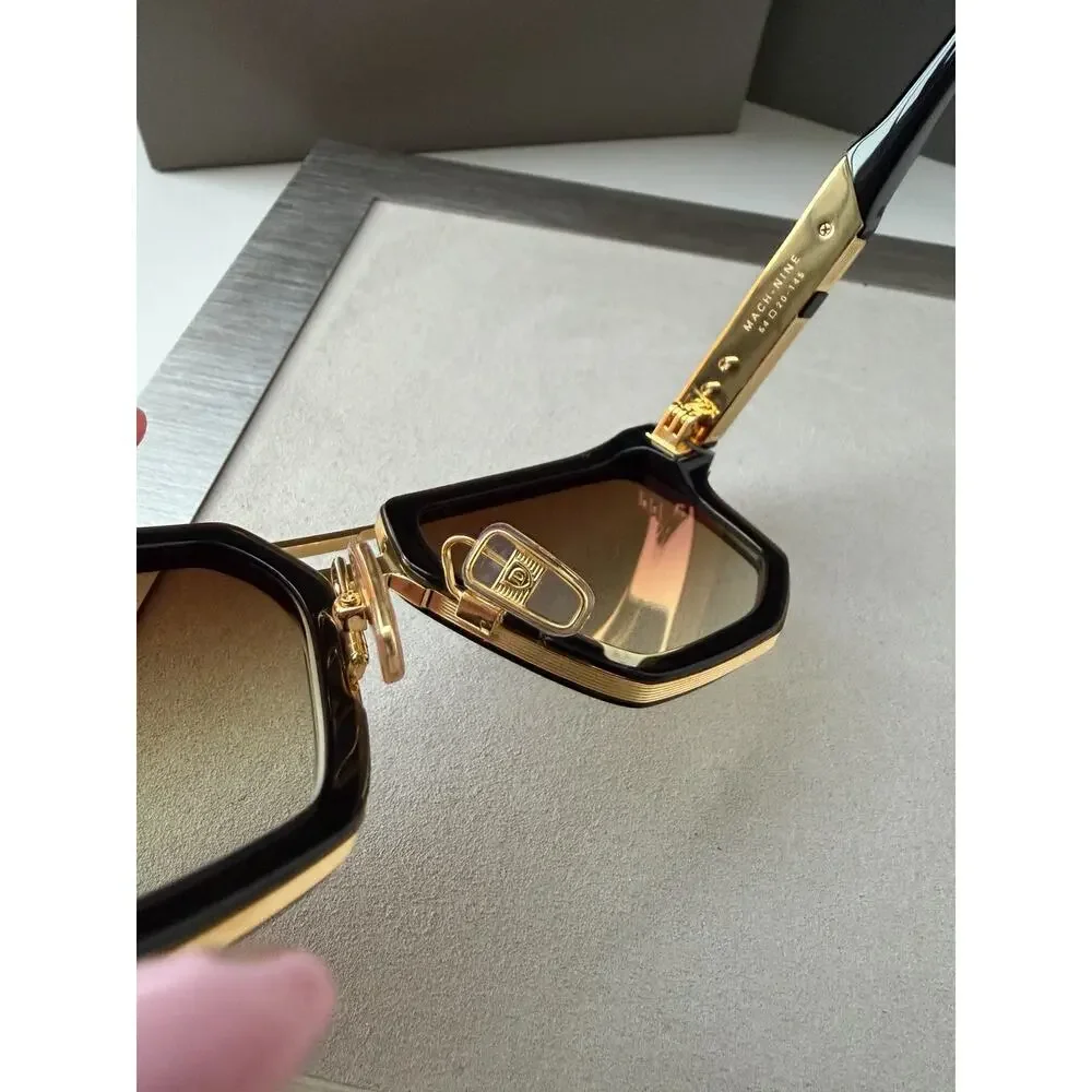DITA MACH NINE DTS 478 01 Black Yellow Gold Brown Gradient Sunglasses AUTHENTIC